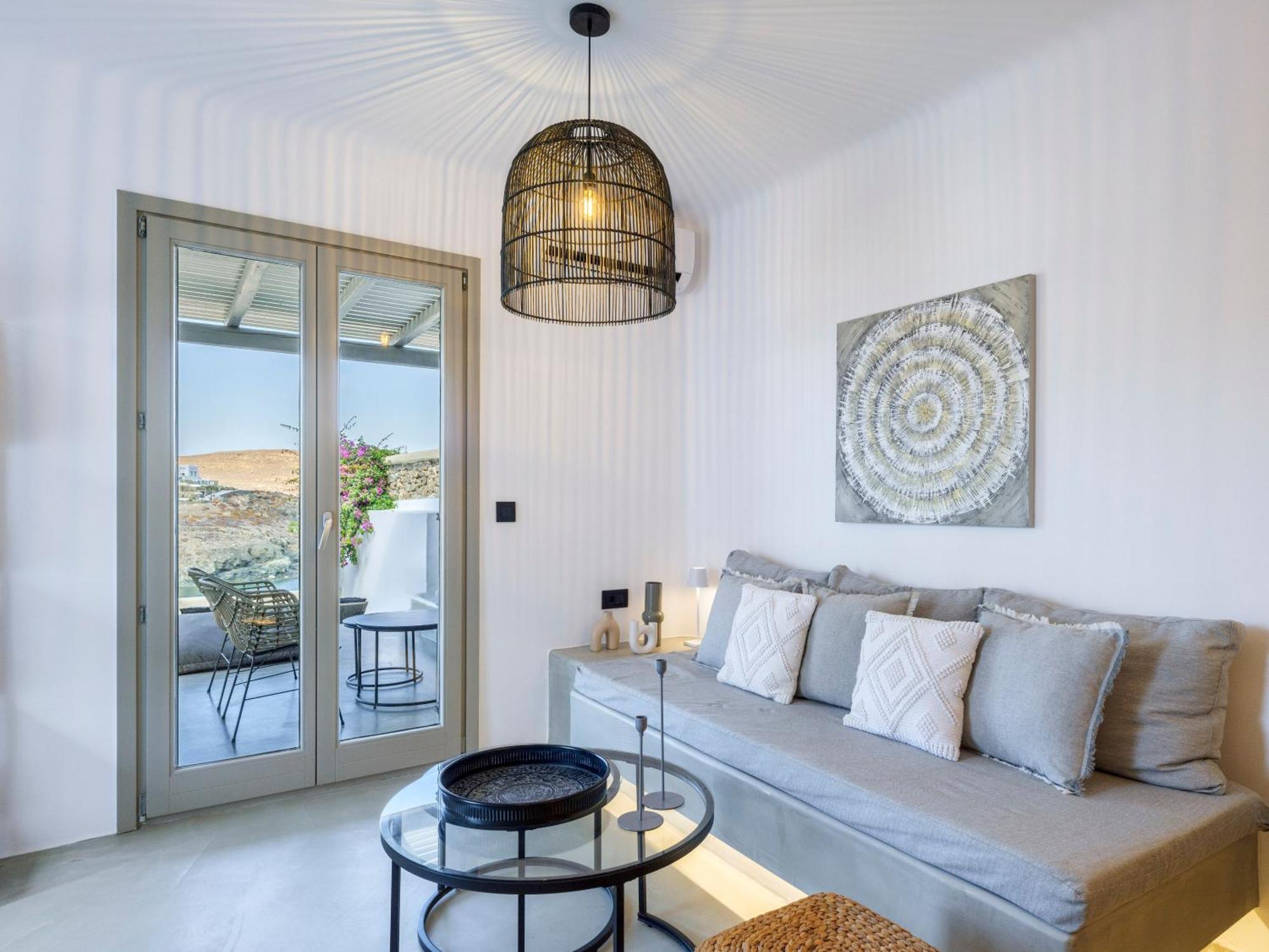 Sea Rock & Sky Private Mykonos Residence Merhia-part Kültér fotó