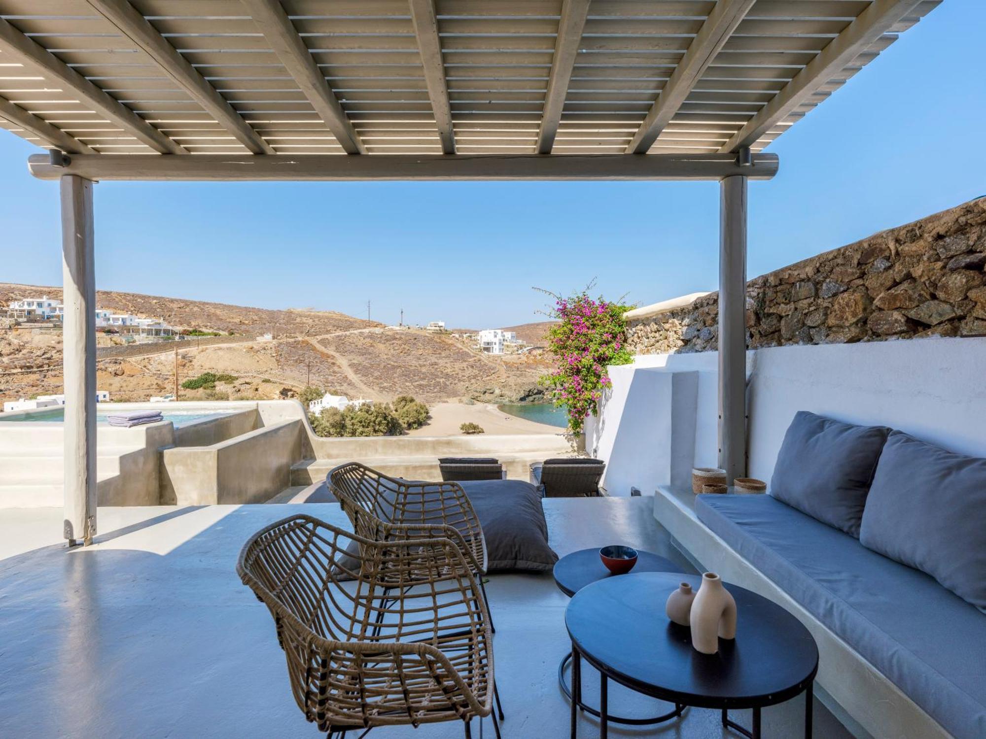 Sea Rock & Sky Private Mykonos Residence Merhia-part Kültér fotó