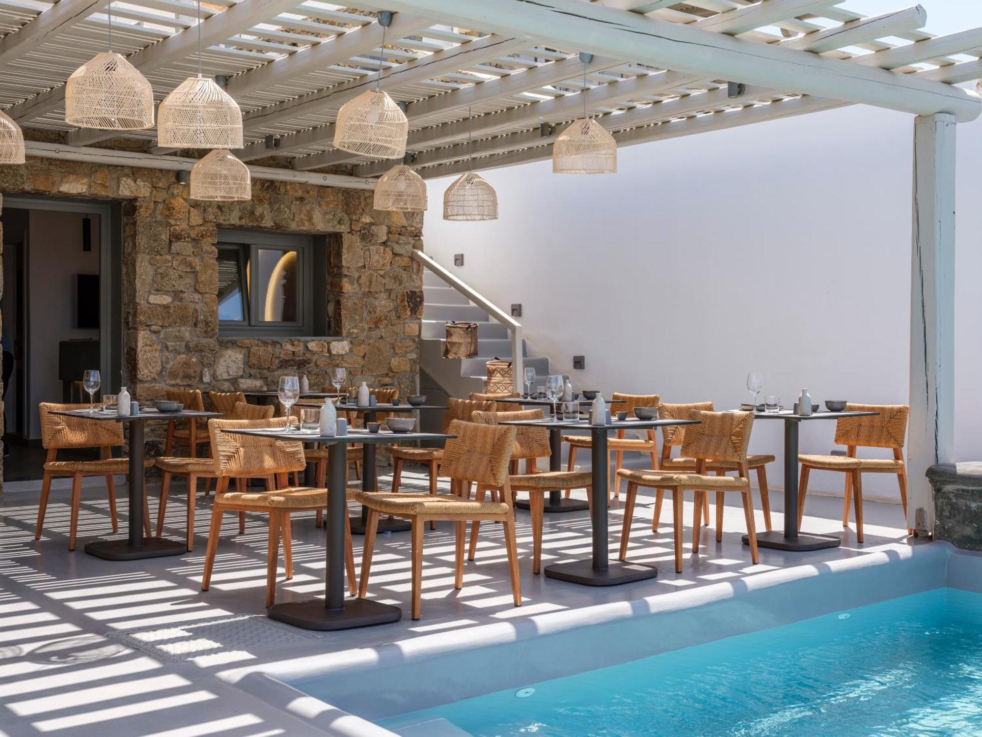 Sea Rock & Sky Private Mykonos Residence Merhia-part Kültér fotó