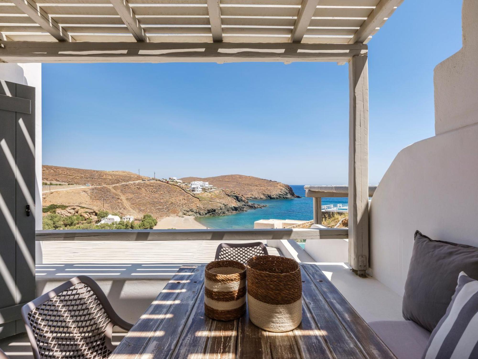 Sea Rock & Sky Private Mykonos Residence Merhia-part Kültér fotó