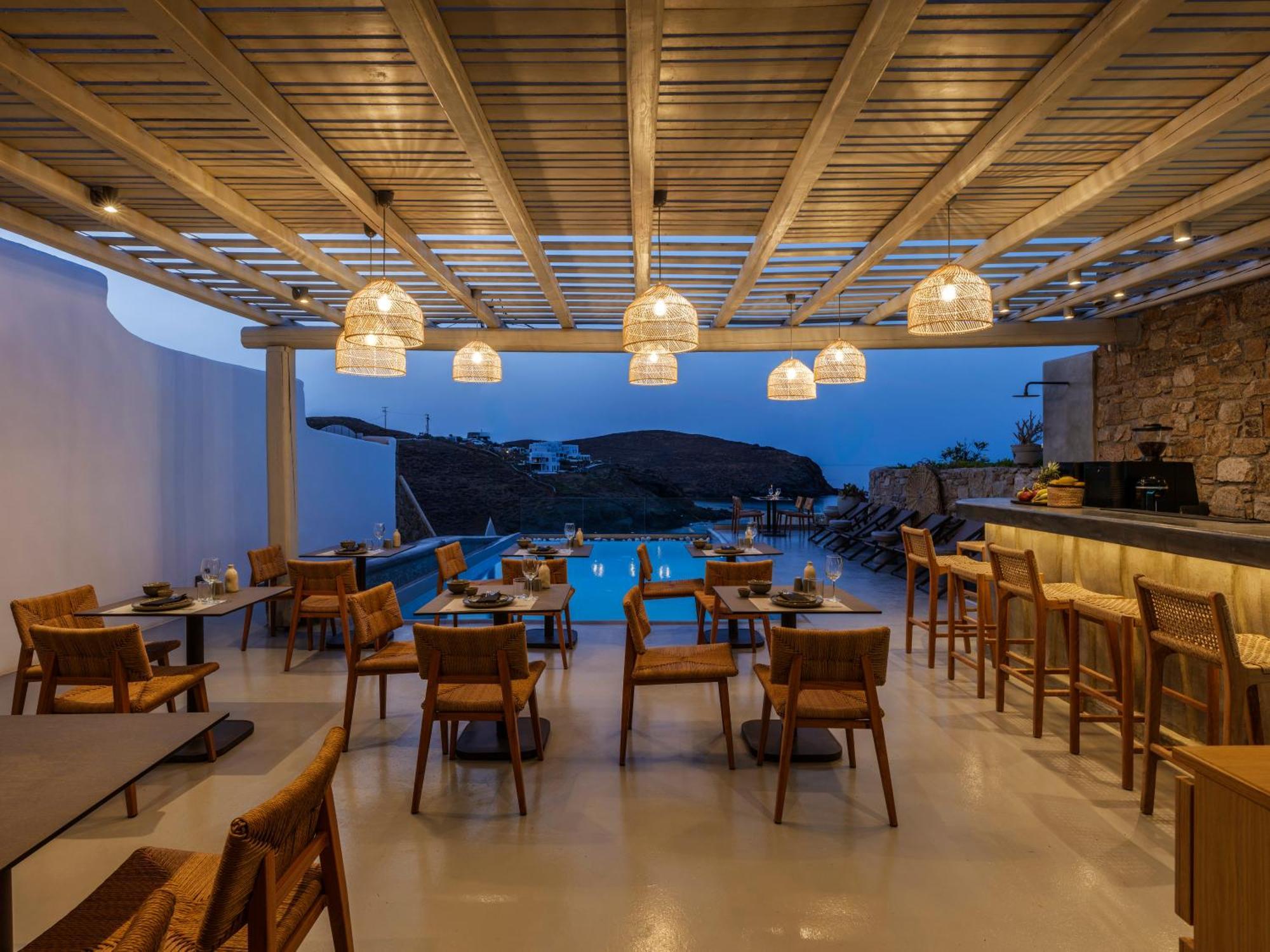 Sea Rock & Sky Private Mykonos Residence Merhia-part Kültér fotó
