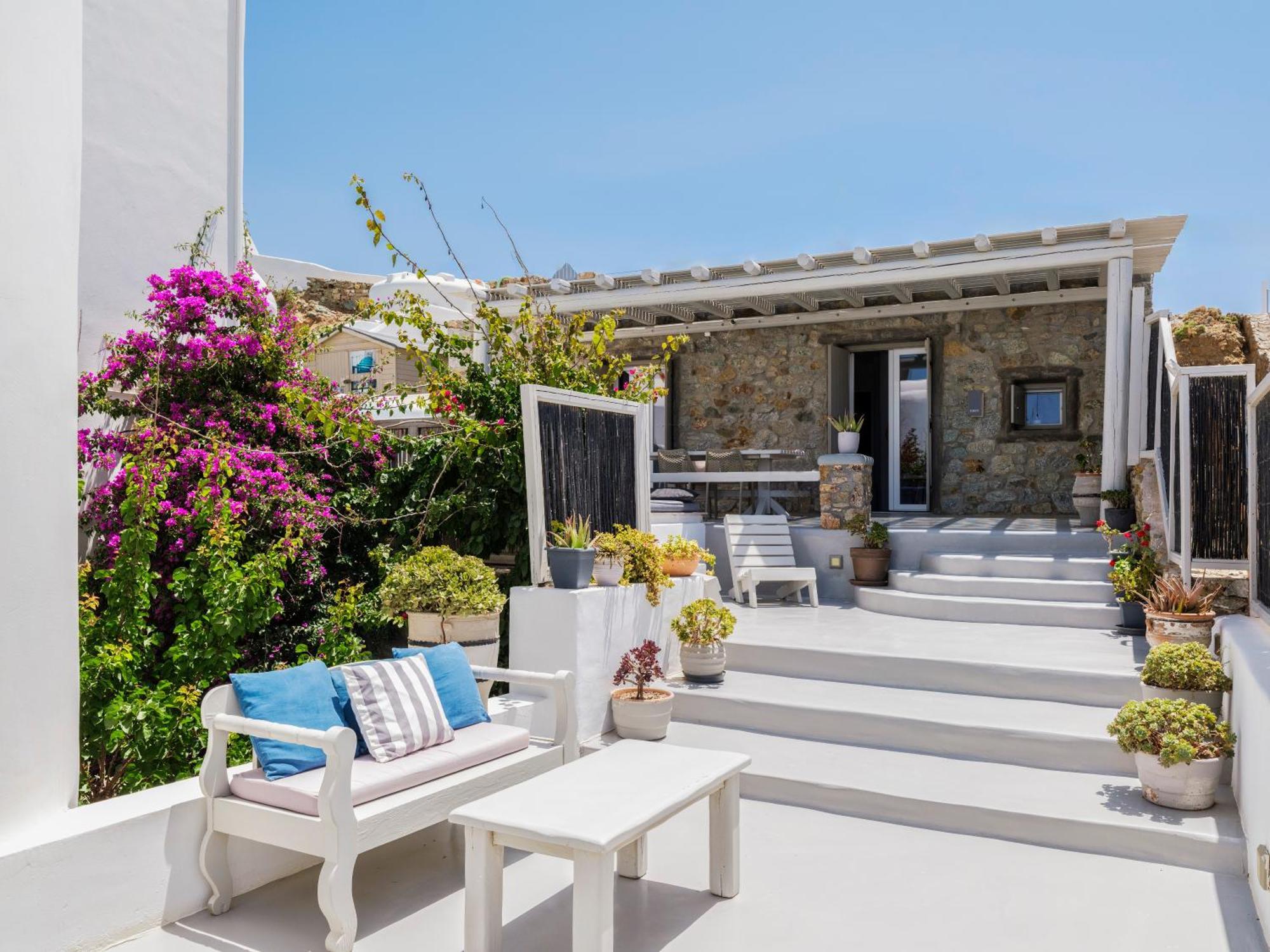Sea Rock & Sky Private Mykonos Residence Merhia-part Kültér fotó
