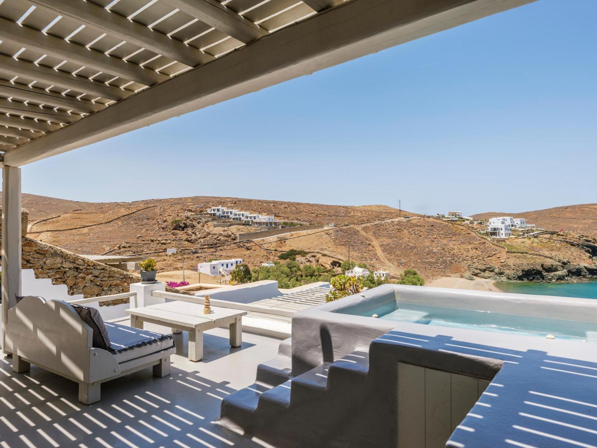 Sea Rock & Sky Private Mykonos Residence Merhia-part Kültér fotó