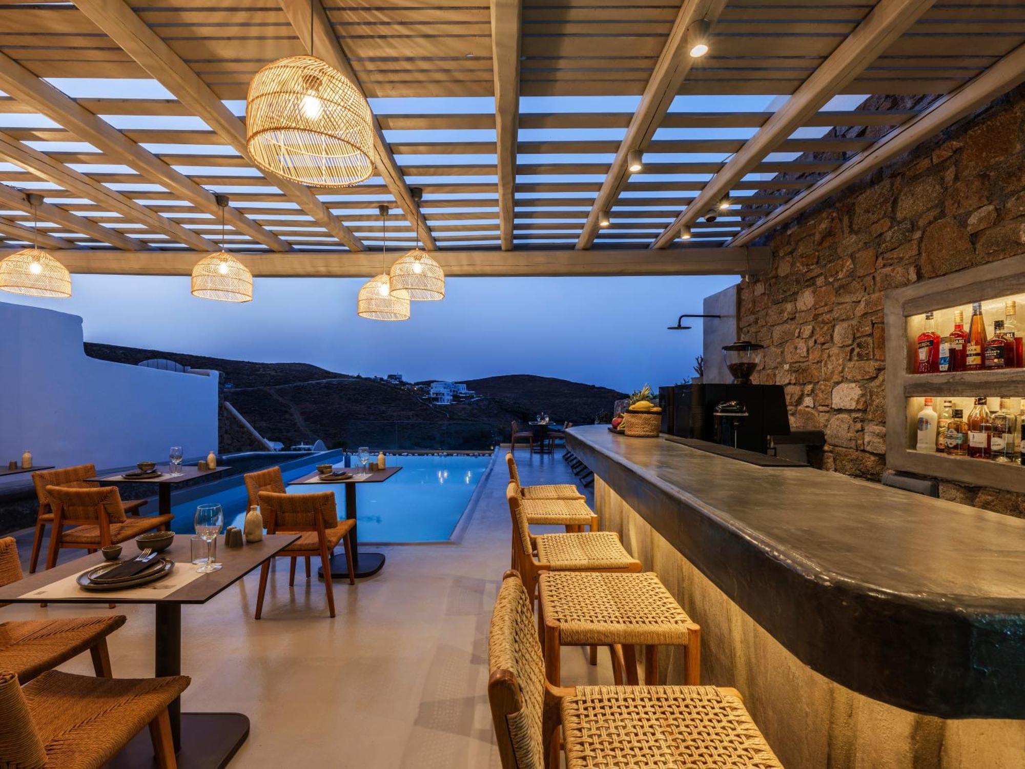 Sea Rock & Sky Private Mykonos Residence Merhia-part Kültér fotó