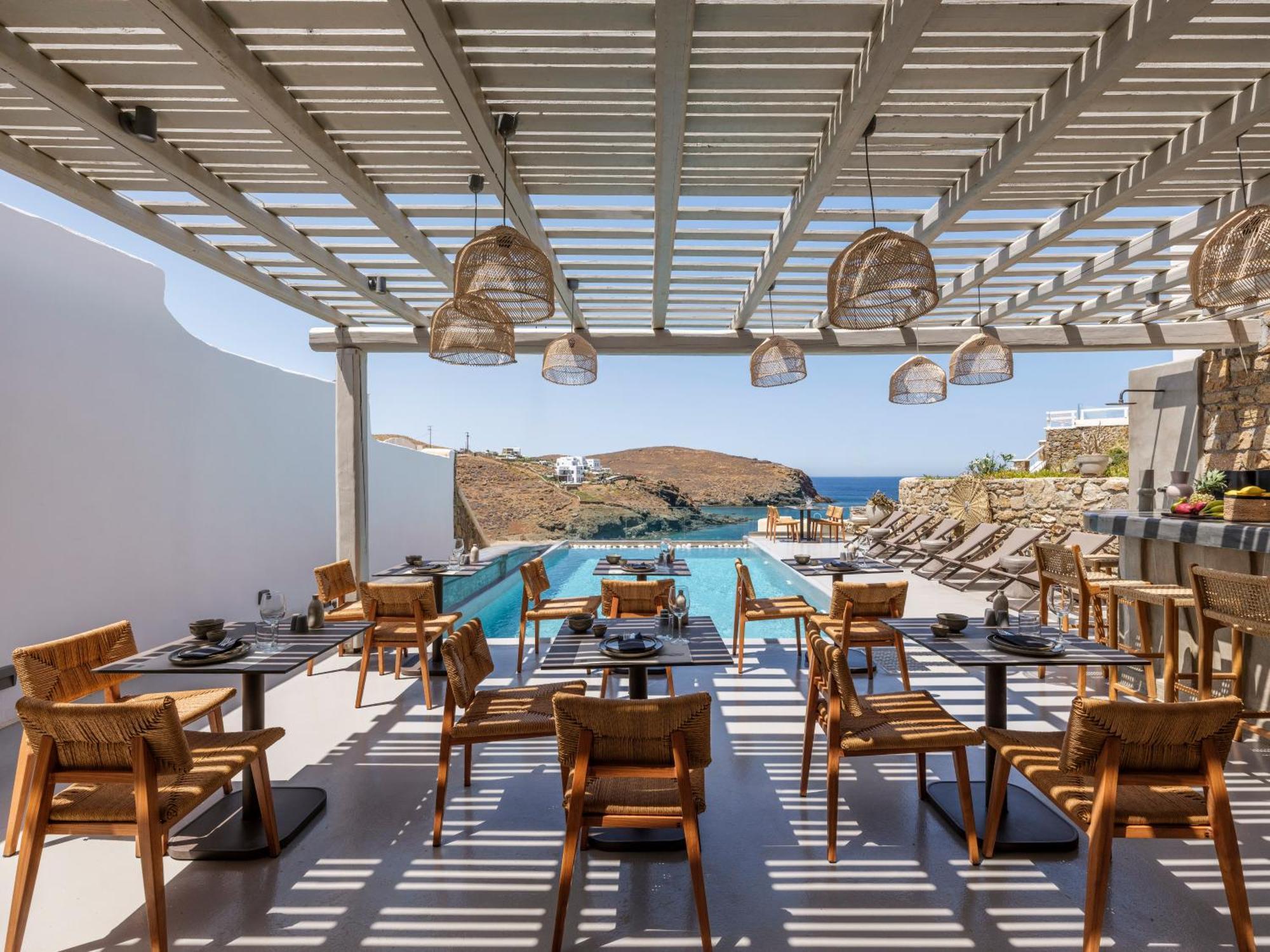 Sea Rock & Sky Private Mykonos Residence Merhia-part Kültér fotó