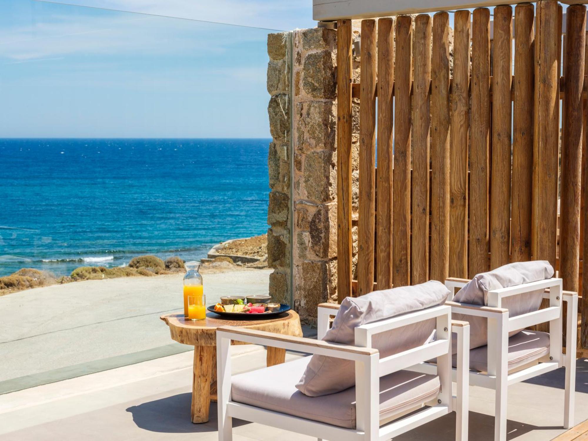 Sea Rock & Sky Private Mykonos Residence Merhia-part Kültér fotó