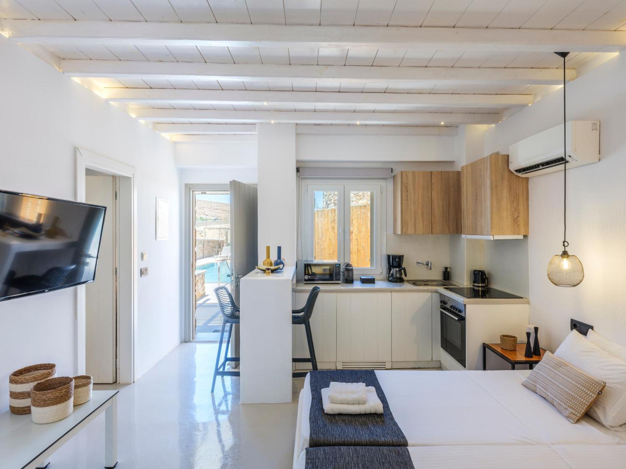 Sea Rock & Sky Private Mykonos Residence Merhia-part Kültér fotó