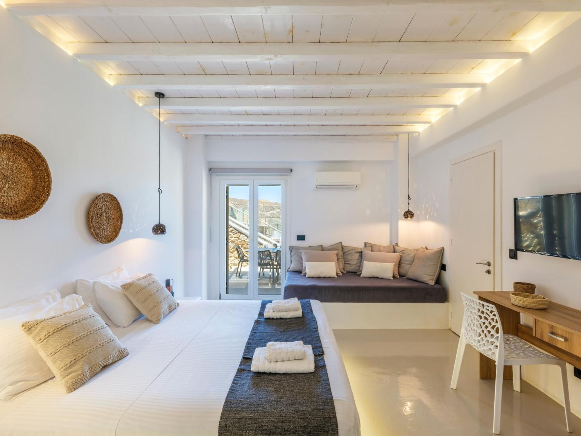 Sea Rock & Sky Private Mykonos Residence Merhia-part Kültér fotó