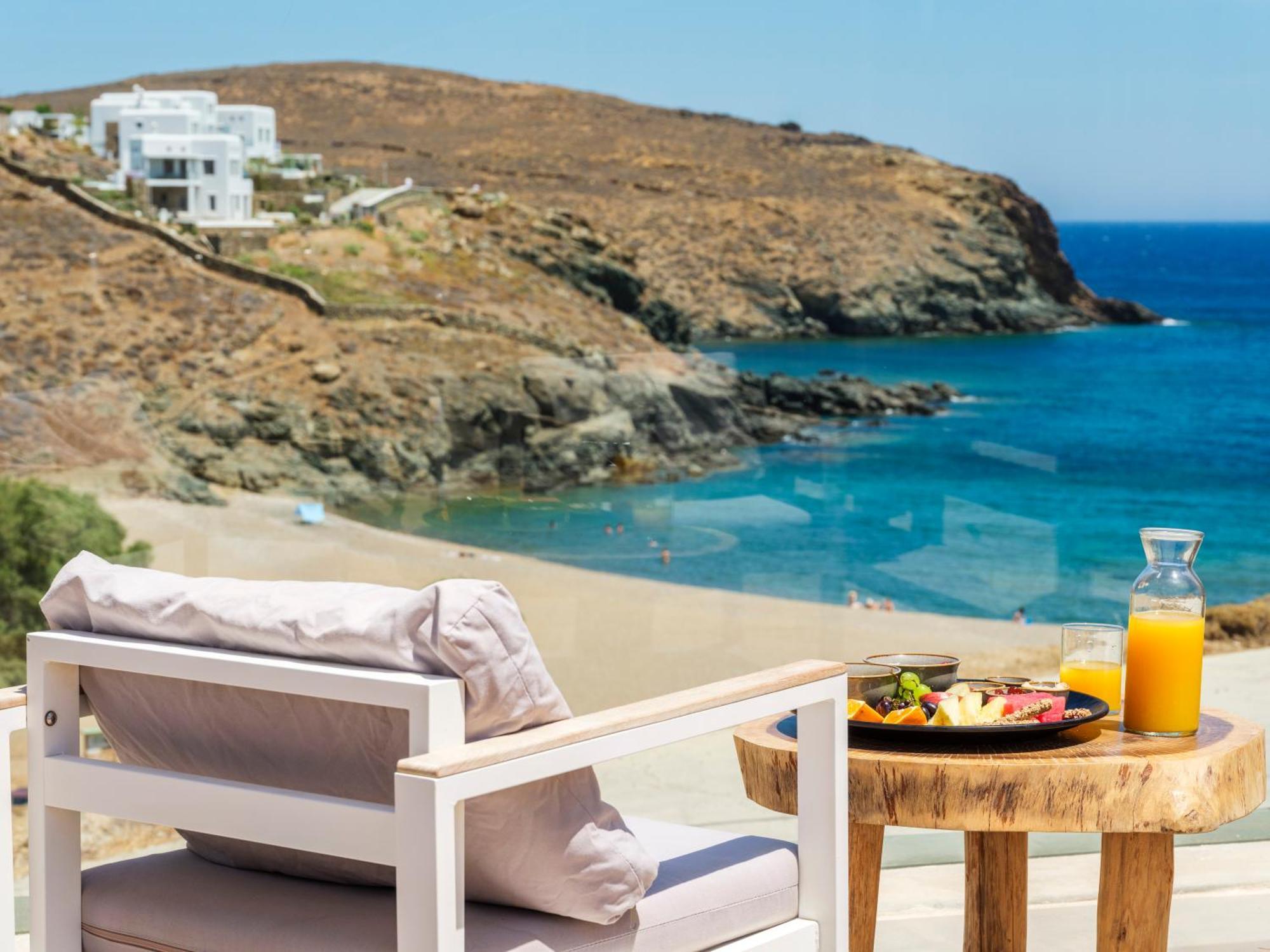 Sea Rock & Sky Private Mykonos Residence Merhia-part Kültér fotó