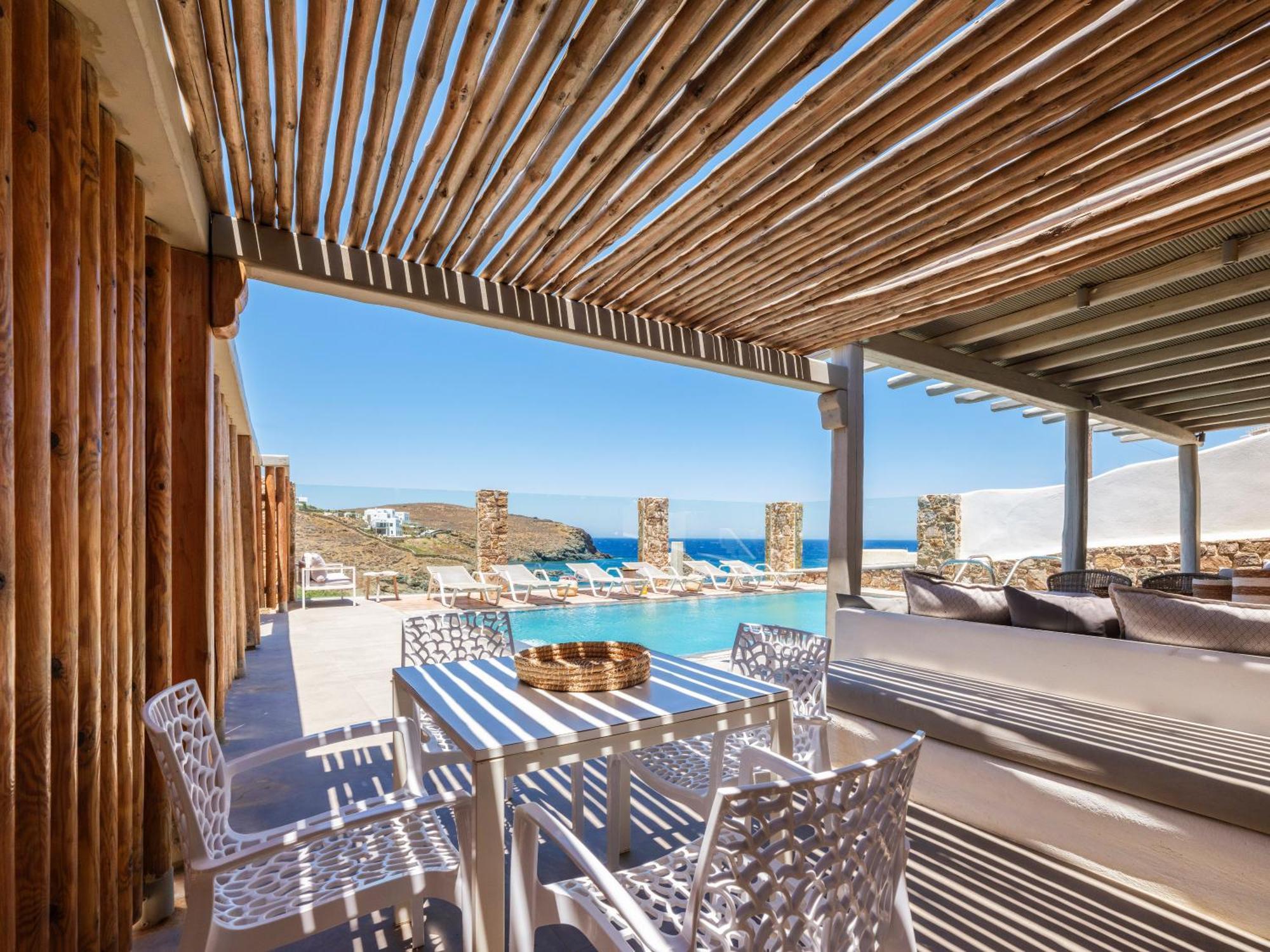 Sea Rock & Sky Private Mykonos Residence Merhia-part Kültér fotó