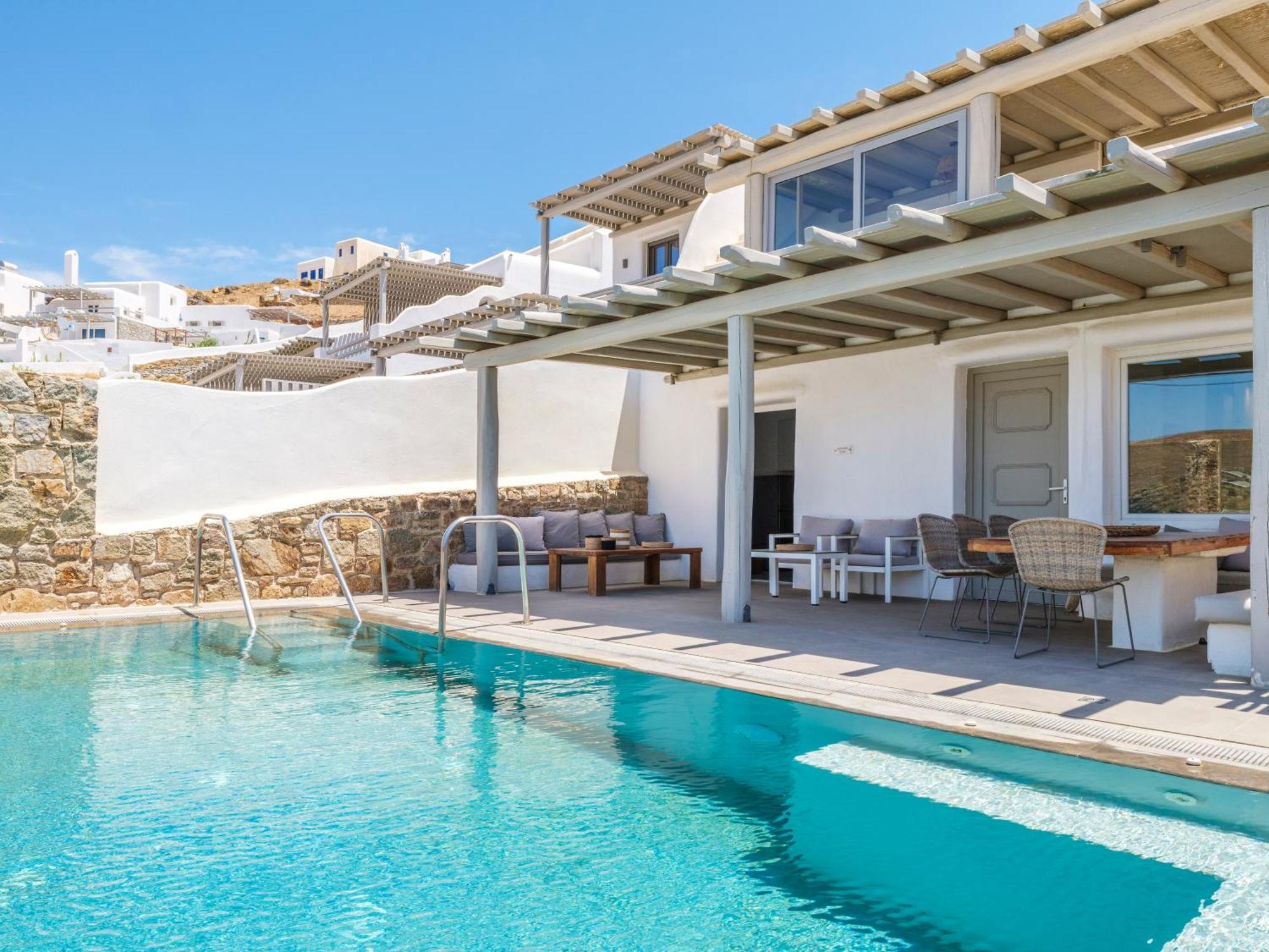 Sea Rock & Sky Private Mykonos Residence Merhia-part Kültér fotó